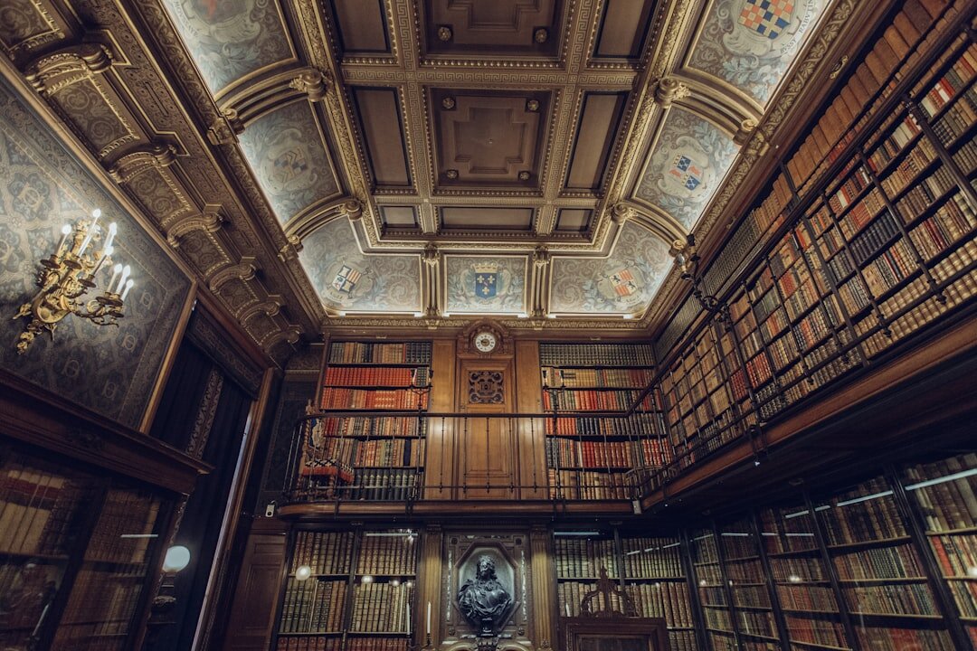 old library with books