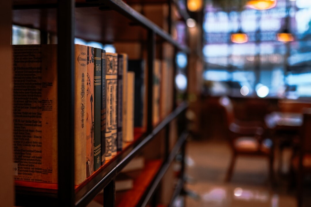 library bookshelf