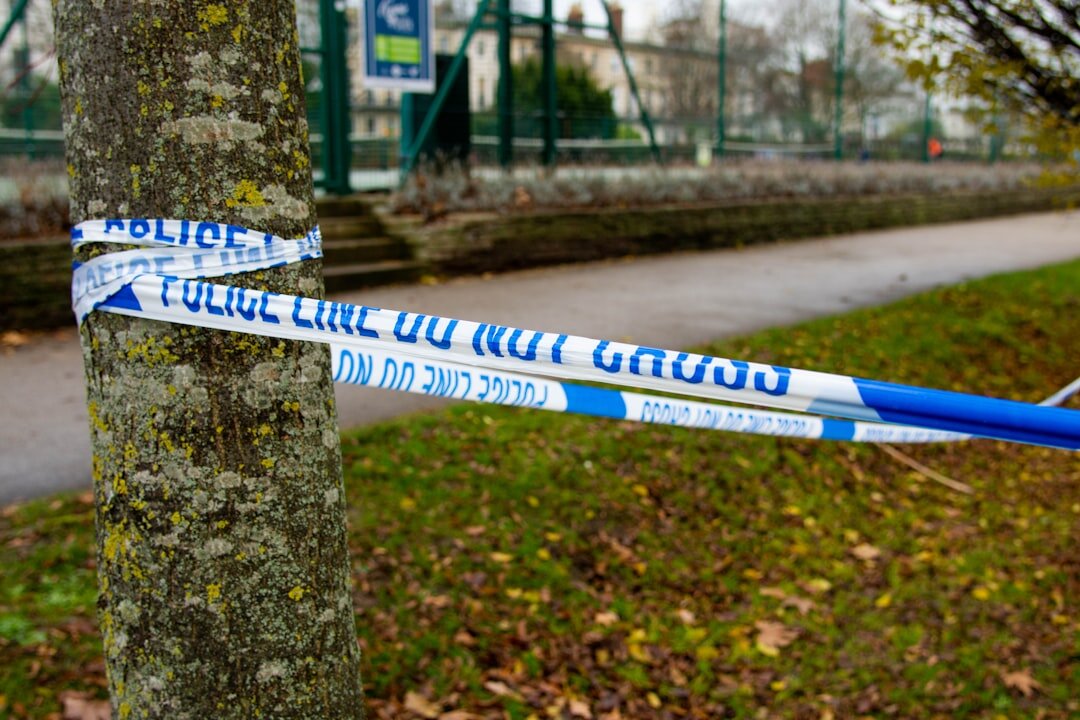 detective investigating crime scene