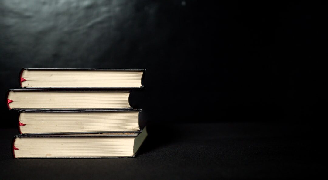 stack of mystery novels